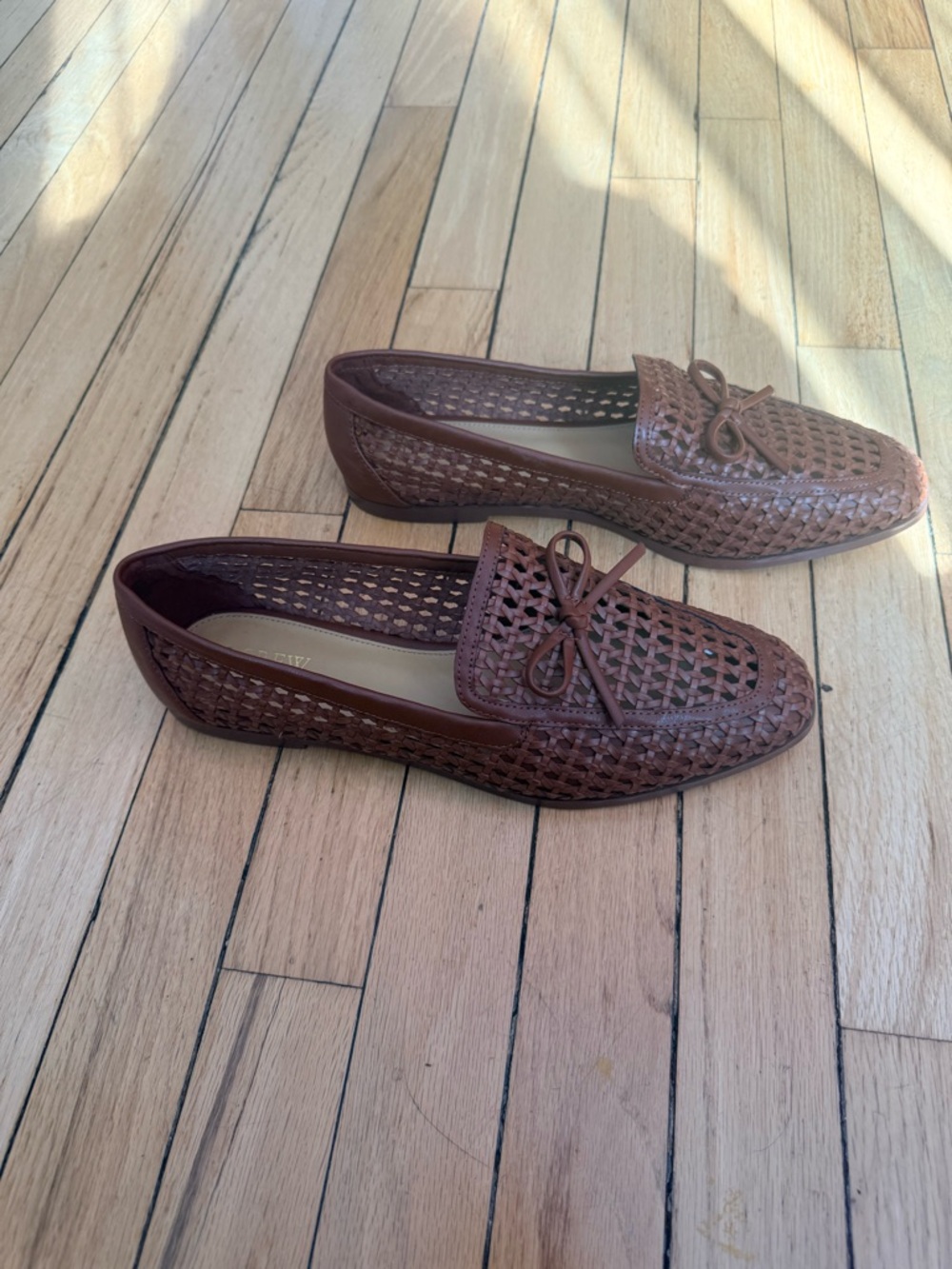 J Crew Woven Leather Loafers - Brown - Picture 3 of 4